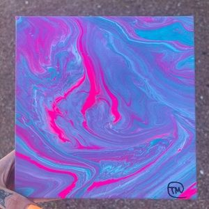 Interstellar Acrylic Pour Painting